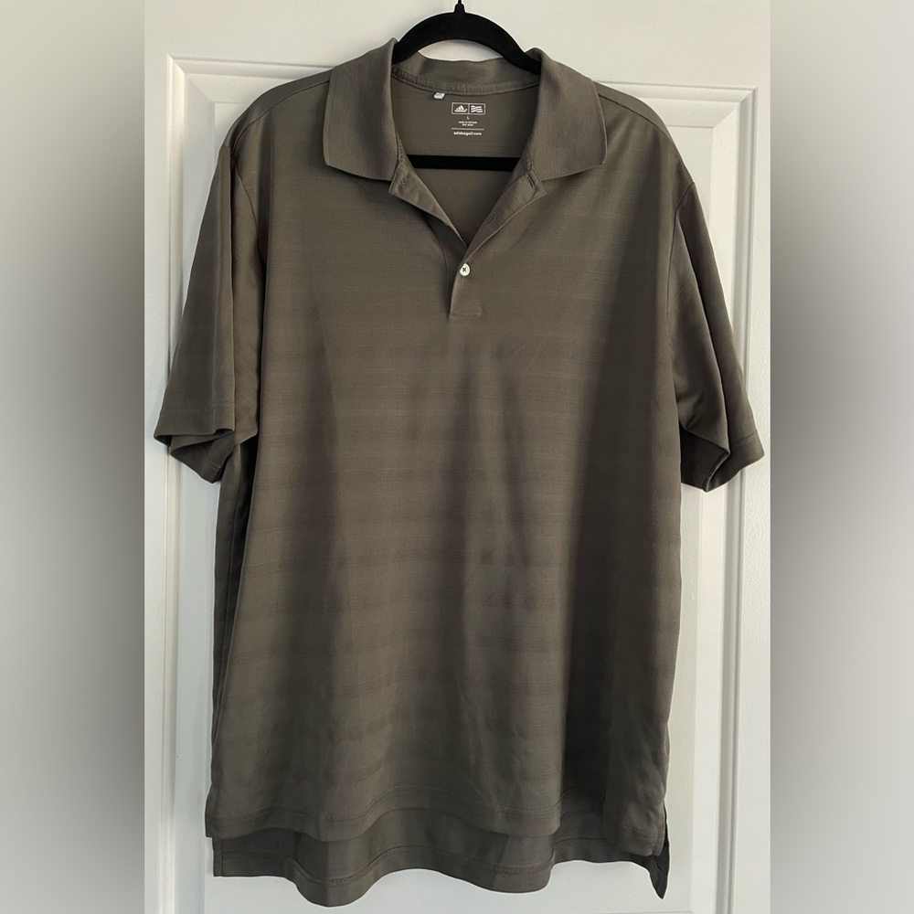 adidas Brown/Taupe Colored Golf Polo Shirt
